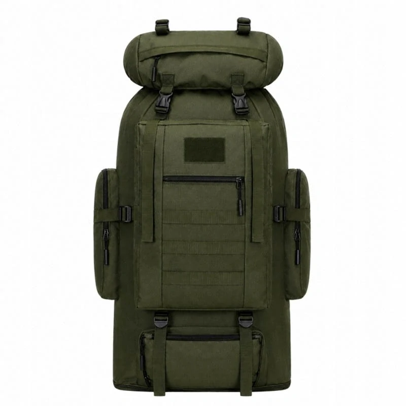 Turistický batoh 100 l na trekking a viacdňové výpravy tmavozelený