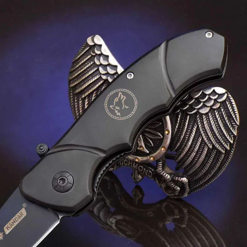 Vreckový nôž Kandar Wolf black 21/9cm