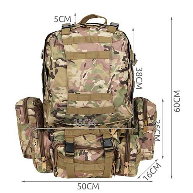 Taktický vojenský ruksak na prežitie 45l + 3,5l