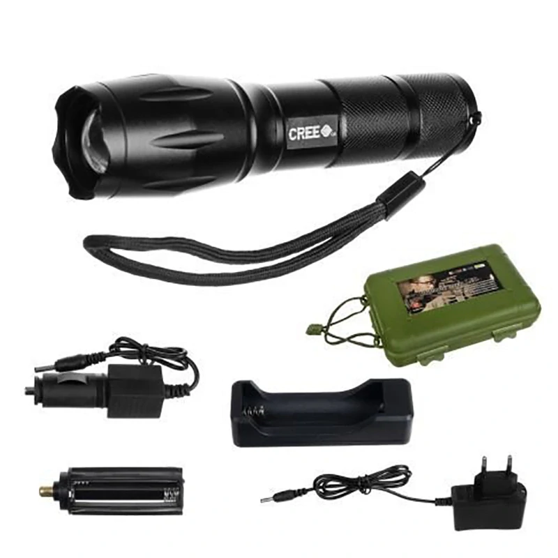 LED baterka CREE XML s 5 režimami