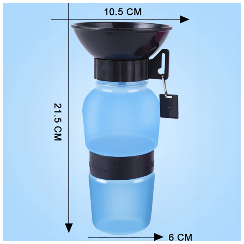 Turistická fľaša pre psa 500ml