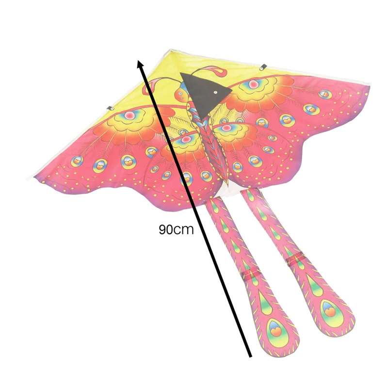 Veľký šarkan motýľ 90 cm fialový