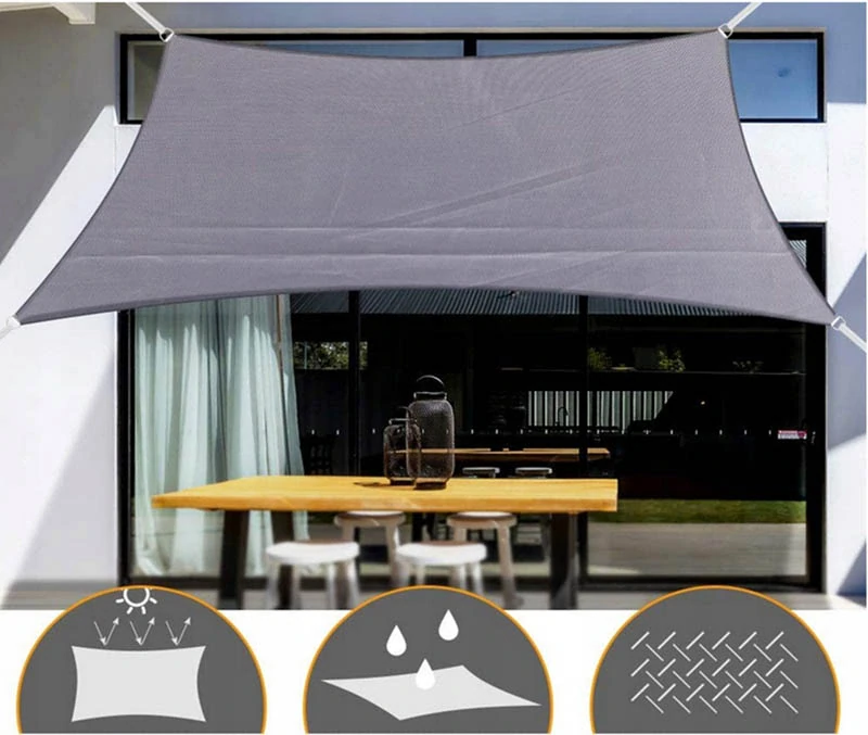 Tieniaca plachta 4 x 3 metre sivá