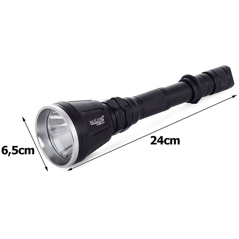 LED baterka Bailong Q2888 s filtrom