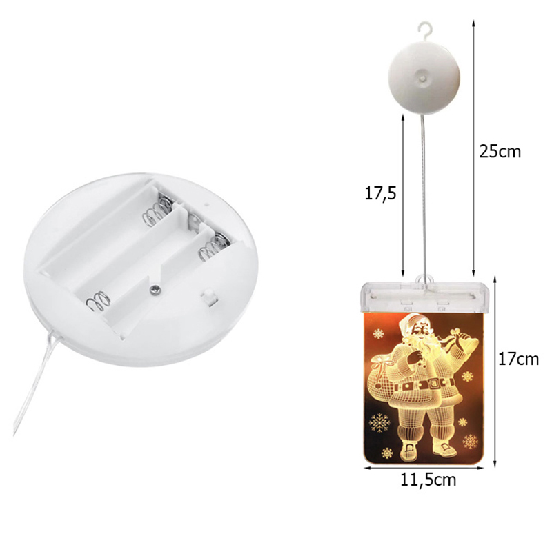 Malatec Závesná vianočná 3D LED dekorácia svietiaci Mikuláš