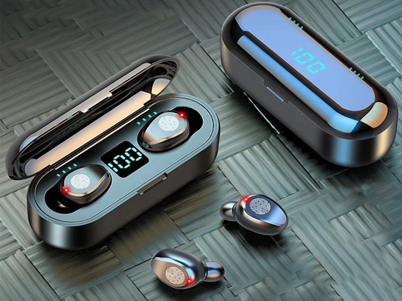 Bezdrôtové slúchadlá Bluetooth F9-8 s powerbankou