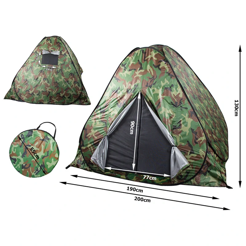 Samorozkladací turistický stan pre 4 osoby Army