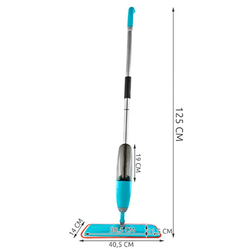 Mop s rozprašovačom 125 cm zelený