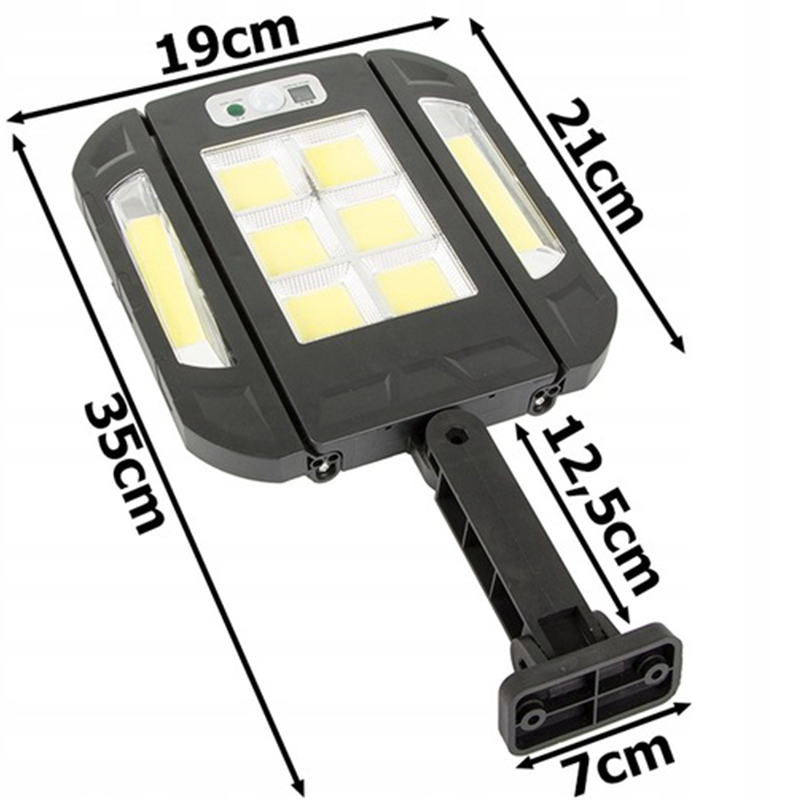 Nástenná solárna COB 136 LED lampa 90W s diaľkovým ovládaním