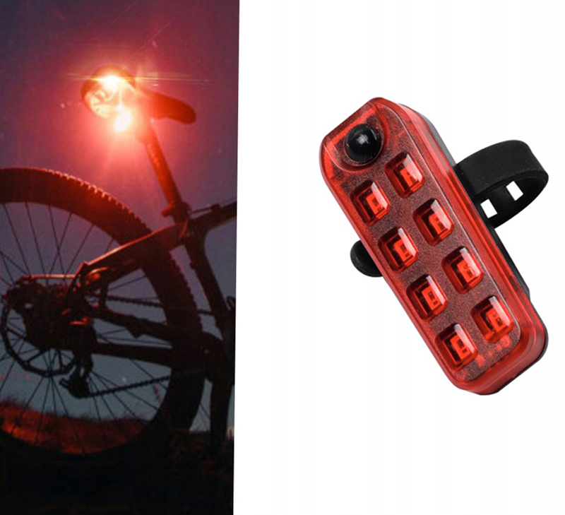 Zadné svetlo na bicykel LED USB BL-W08A