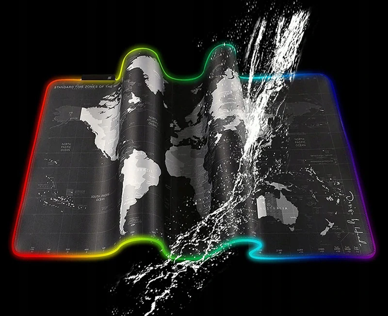 Hráčska podložka pod myš s RGB podsvietením 80x30cm