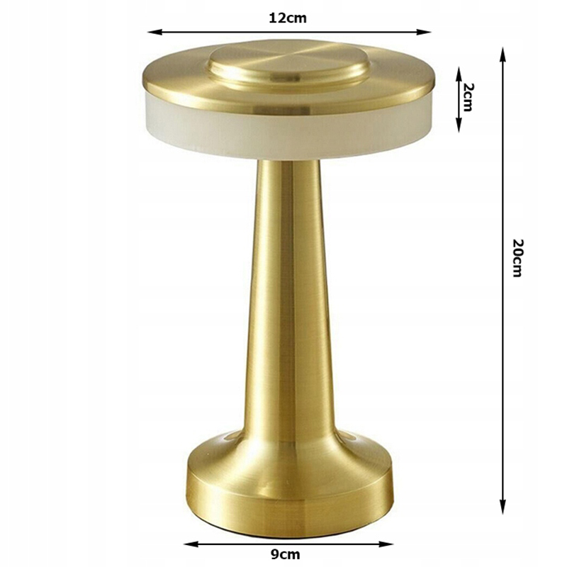 Stolná lampa A14 dotyková 20cm 3W USB