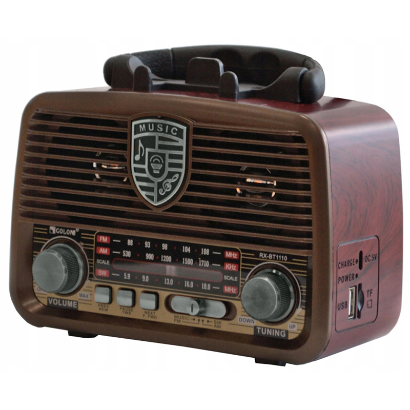Prenosné retro rádio ICF-F24 bluetooth USB