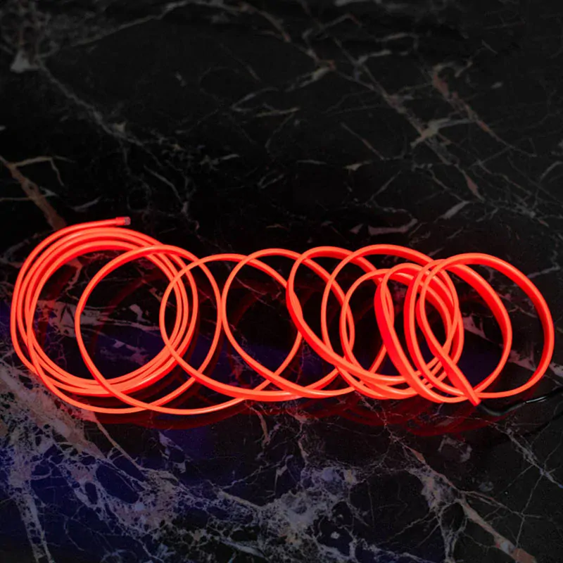 Ambientné LED osvetlenie do auta 5m červené