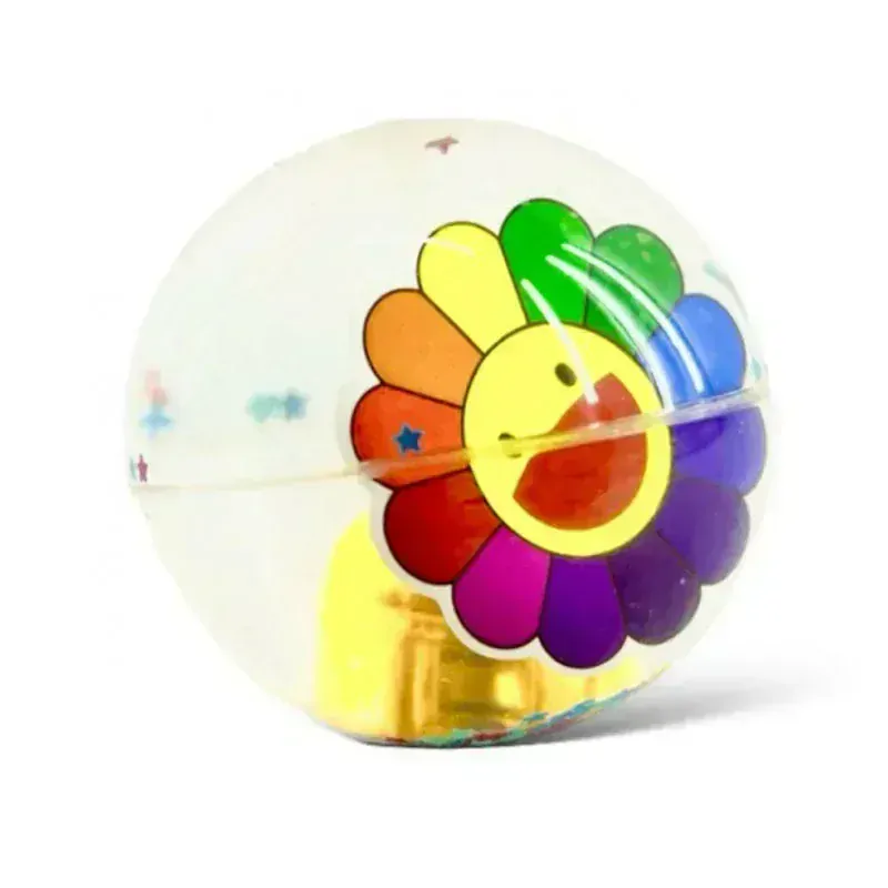 Skákacia svietiaca loptička Emoji 6cm