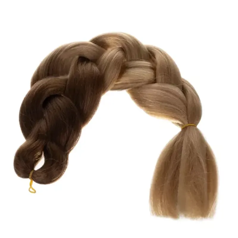 Syntetické vlasy - Vrkoč ombre blond 60cm