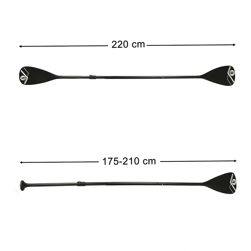 Hliníkové pádlo teleskopické na SUP paddleboardy 175-220cm