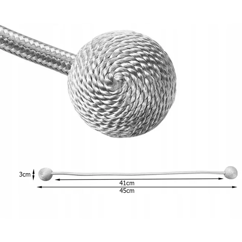 Ozdobná spona na záves 45cm (2ks) sivá