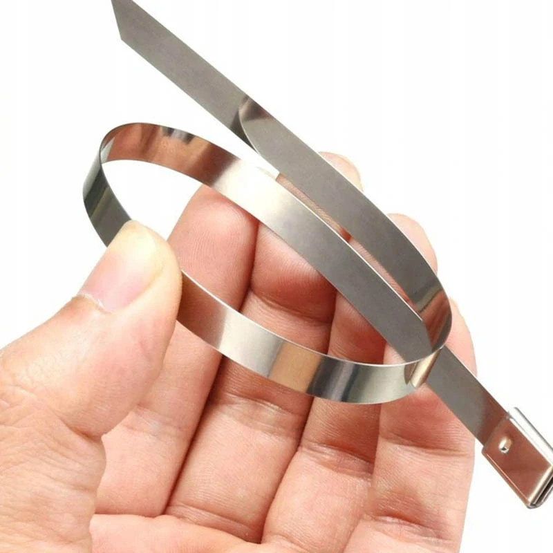 Sťahovacie pásky kovové 150x4,6mm 100ks
