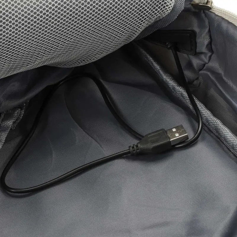 Cestovný ruksak do lietadla s USB portom 45 × 16 × 28 cm – sivý