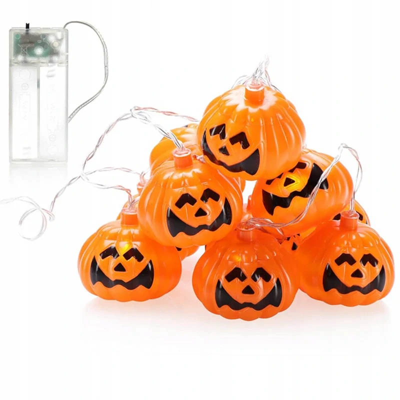 Halloweenska LED girlanda Tekvice 2m