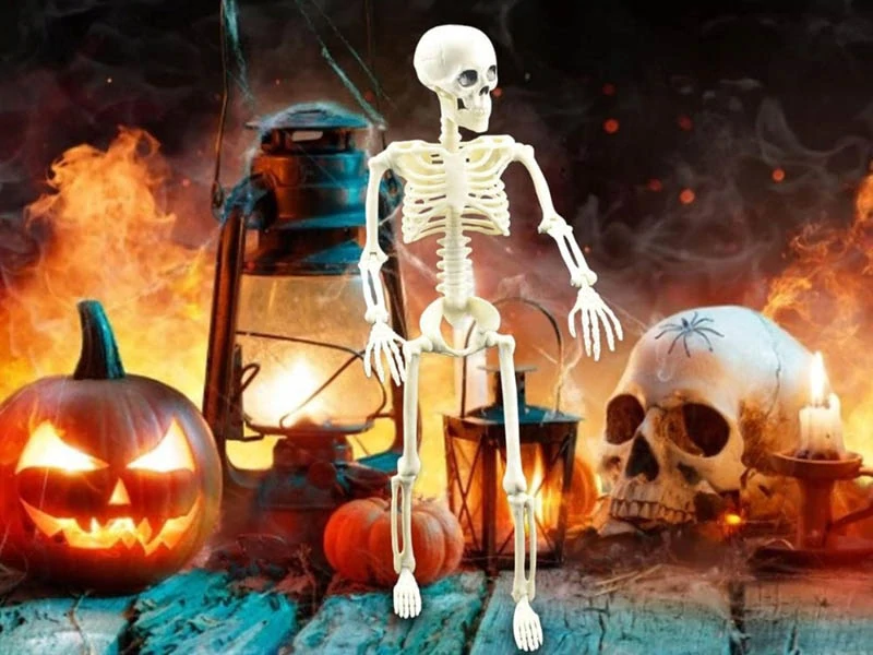 Halloweenska dekorácia kostra 40cm