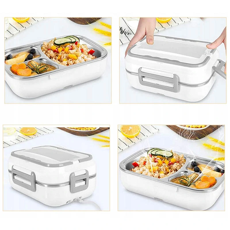 Obedár Lunchbox ohrievací 12V/220V 900ml biely