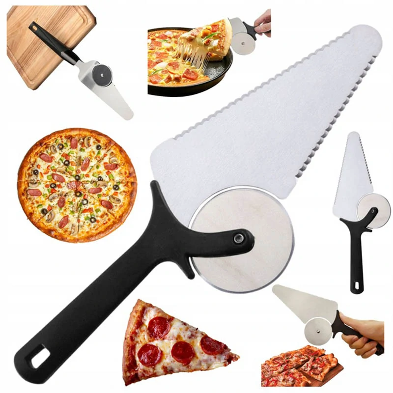 Lopatka s krájacím nožom na pizzu
