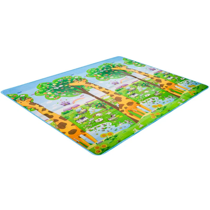 Detská edukačná penová podložka obojstranná ZOO 180x200cm