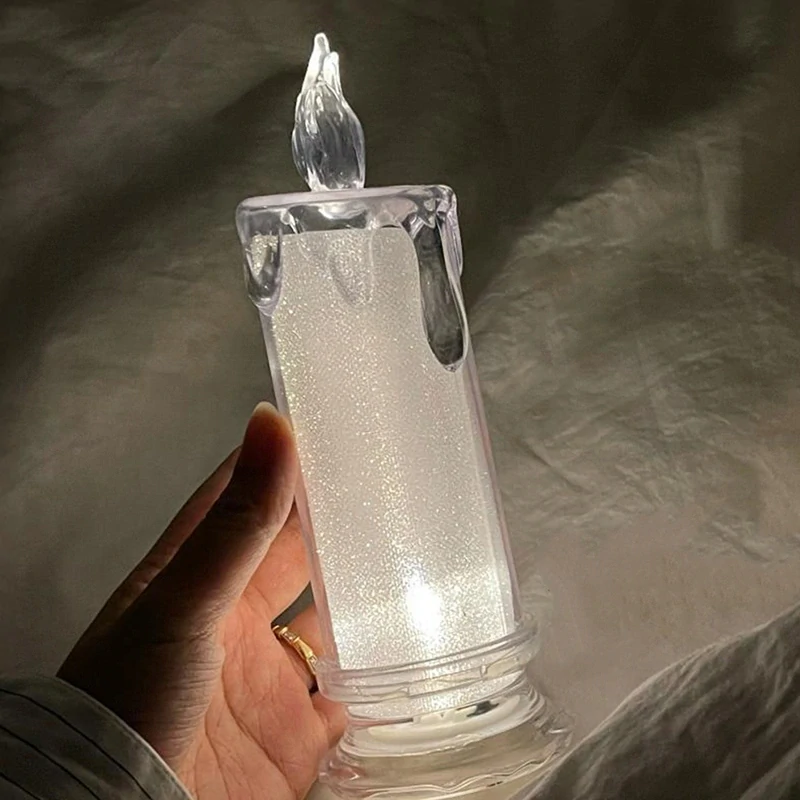 LED sviečka s imitáciou vosku 18cm