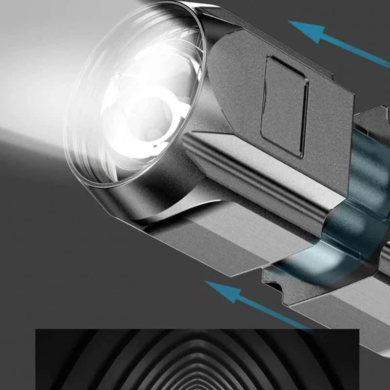 Dobíjacia multifunkčná LED Baterka USB