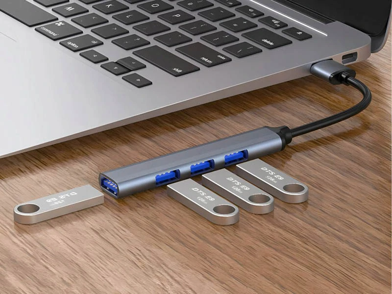 USB Hub 4 porty slim