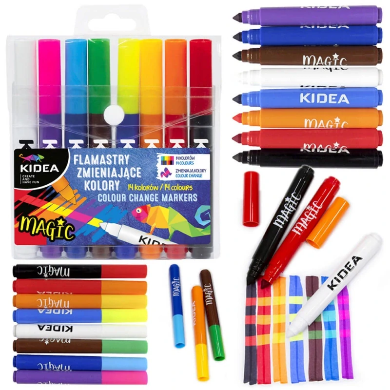 Kidea magické fixky meniace farbu 8ks