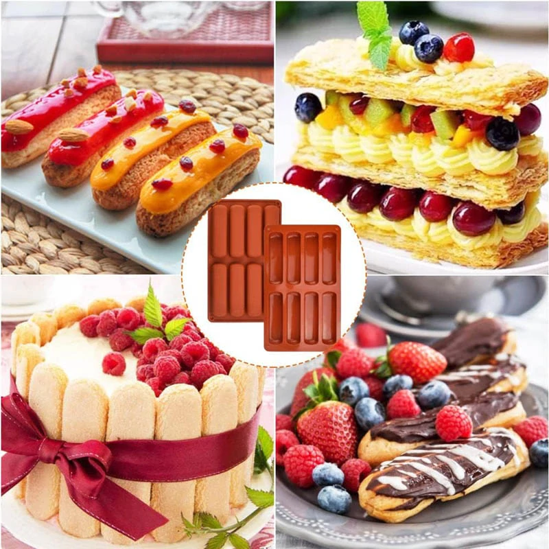 Silikónová forma na pečenie éclair a dezertov