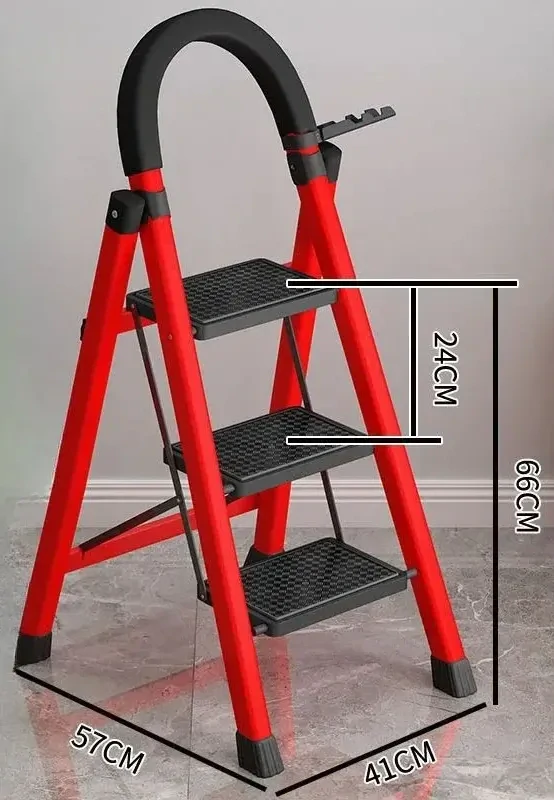Skladacie schodíky červené