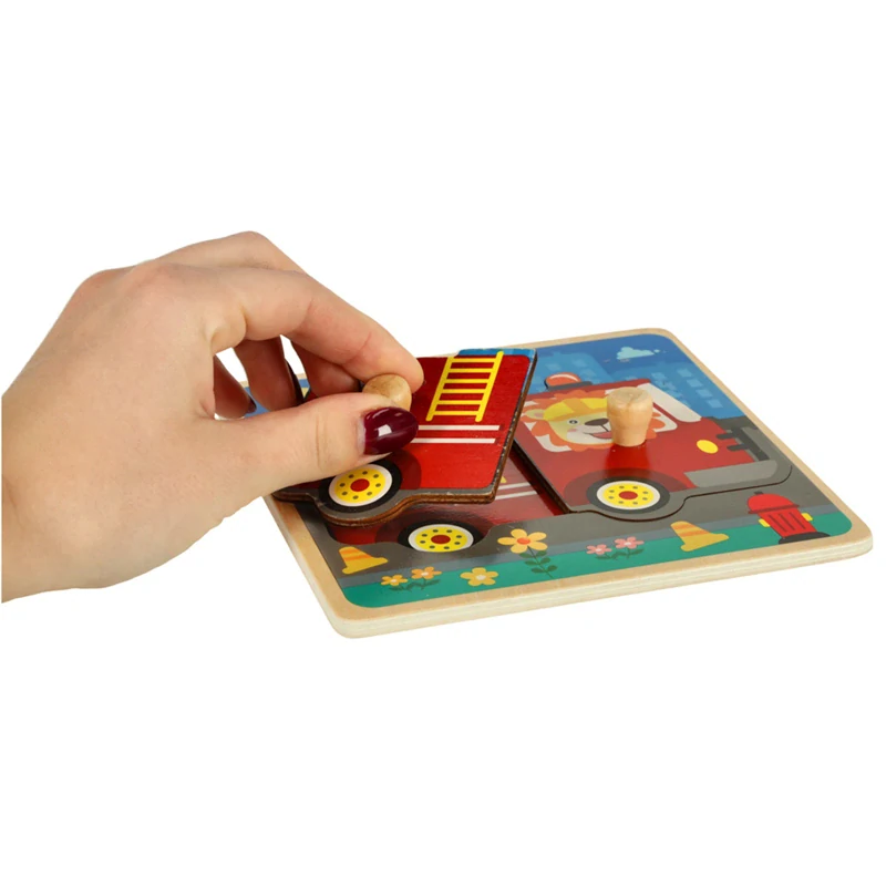 Drevené puzzle Hasiši