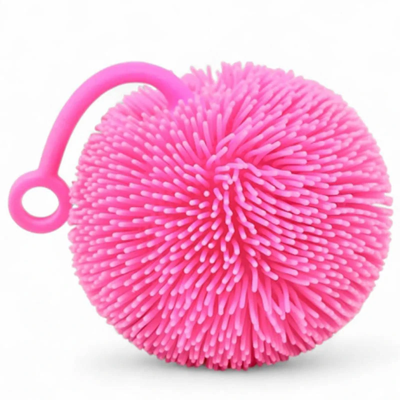 Svietiaca antistresová loptička Puffer Ball – gumová hračka pre deti aj dospelých
