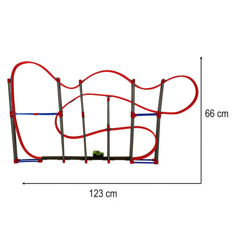 Magnetický antigravitačný autodráhový set XL 123 cm – 120 dielov