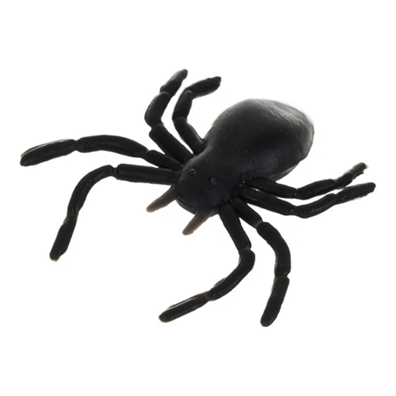 Halloweenska dekorácia Plastové pavúky 10 ks 3 × 3 cm