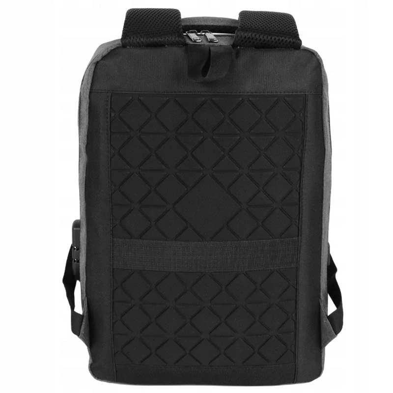 Batoh na notebook 15 L s kódovým zámkom sivý
