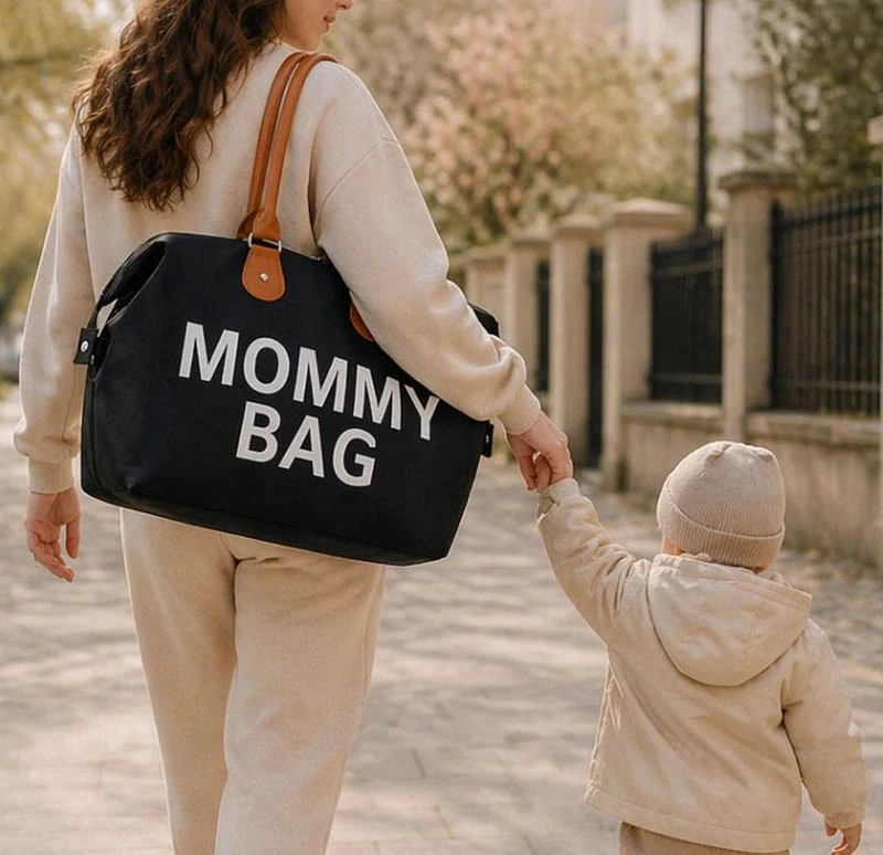 Taška pre mamičku Mommy Bag 3v1 čierna