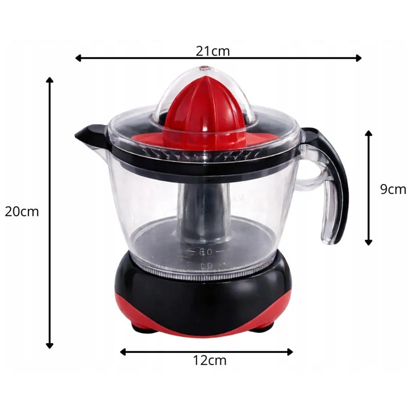 Elektrický odšťavovač na citrusy 0,7L 25W čierny