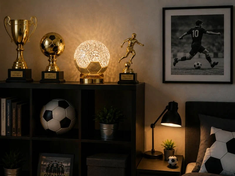 LED lampička futbalová lopta