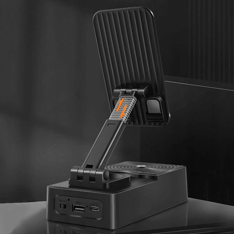 Stojan na telefón a tablet s Bluetooth reproduktorom
