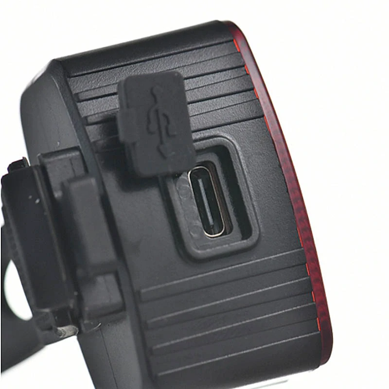 Súprava predného a zadného LED svetla na bicykel s USB-C nabíjaním