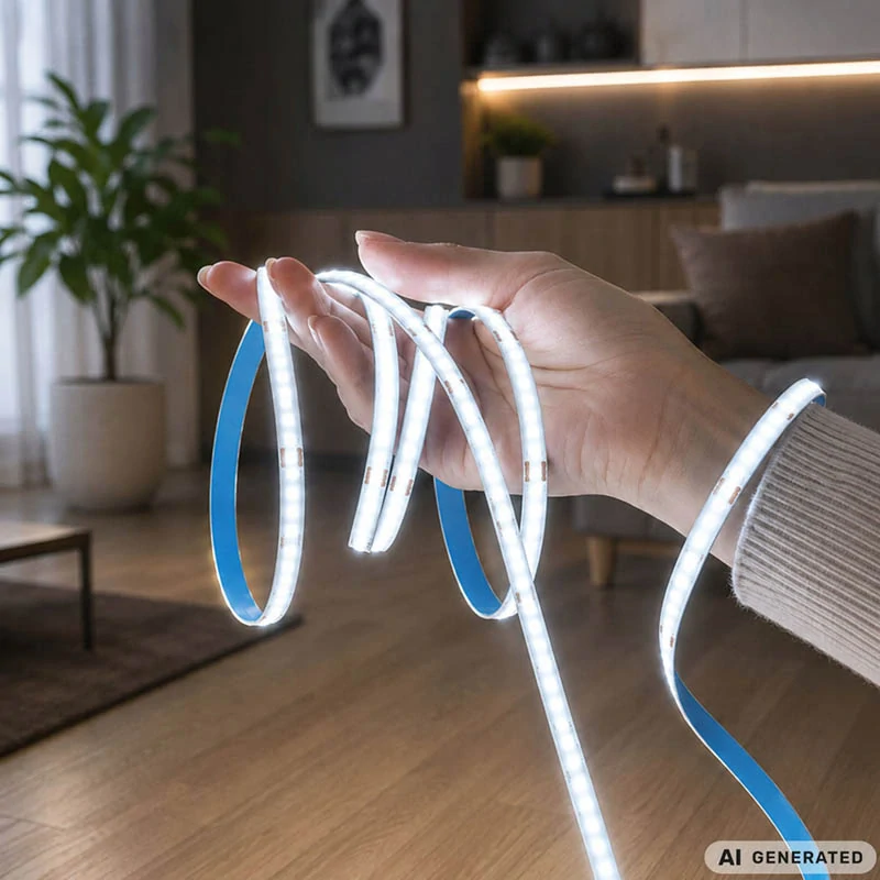 Samolepiaci LED pás 3 m USB 5 V – studené biele svetlo s vypínačom