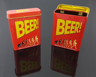 Tabatierka plech Beer 