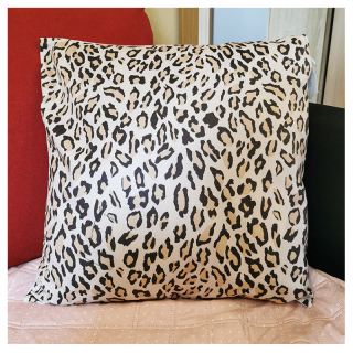 Obliečka na vankúš ružový leopard 45x45cm   X4-1C