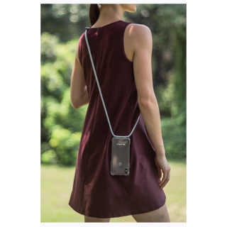 Obal na telefón Iphone 6(s)/7/8 s červeno-bielou šnúrkou