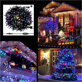 LED Vianočná reťaz 100 LED 31V multicolor 13 metrov
